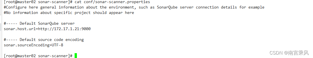Configure sonar-scanner.properties