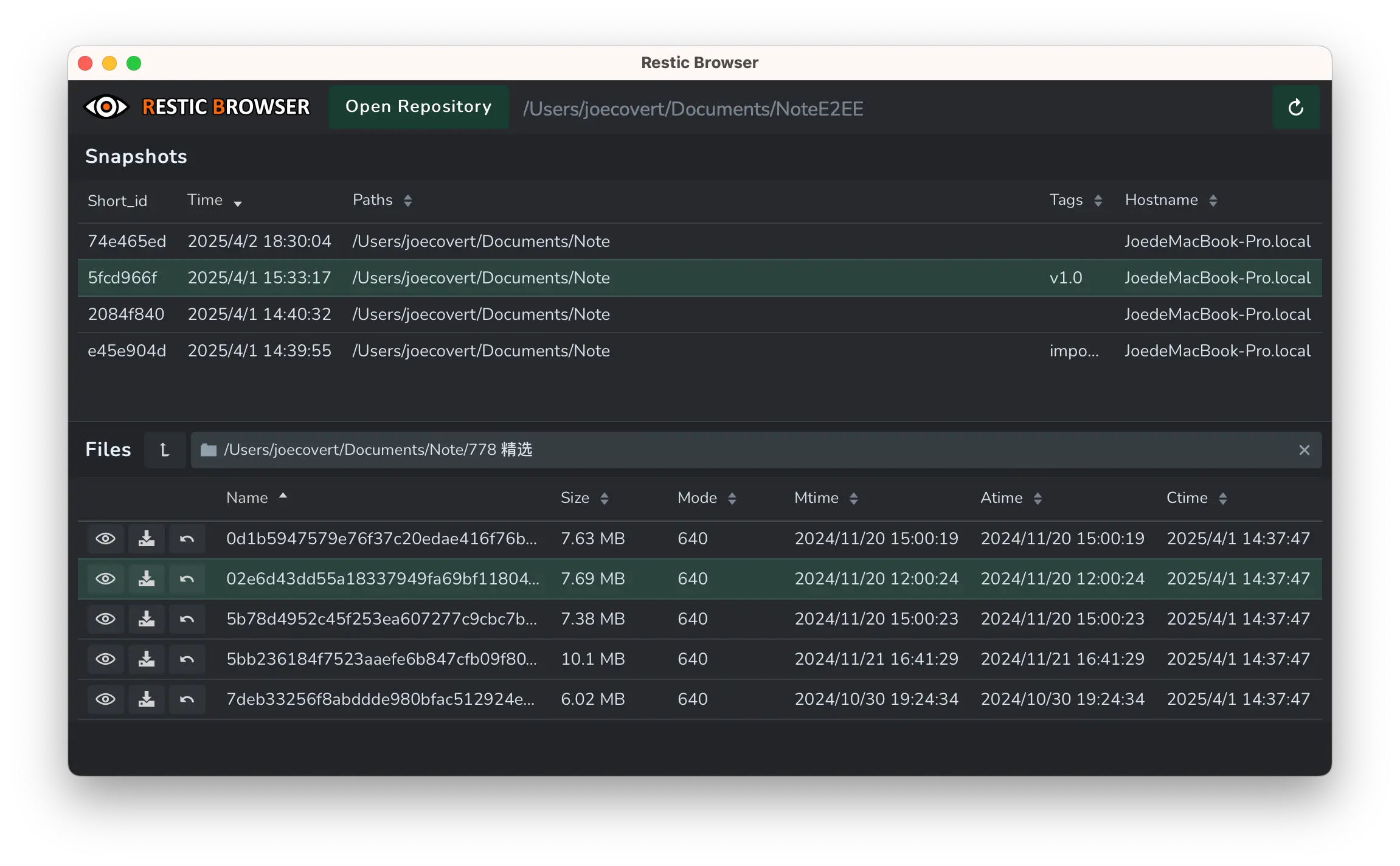restic-browser