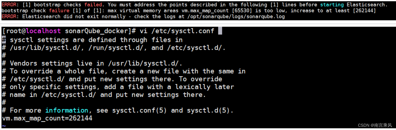 Set vm.max_map_count