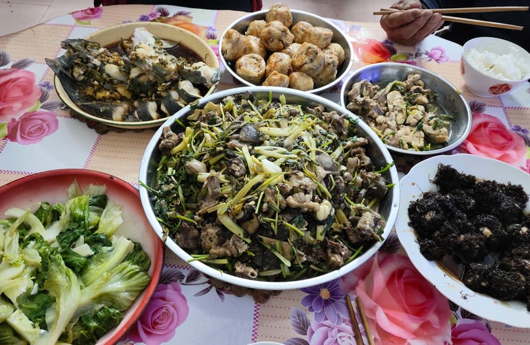 Last year’s New Year’s Eve dinner