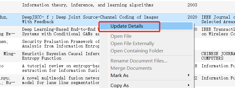Fetch or update paper details
