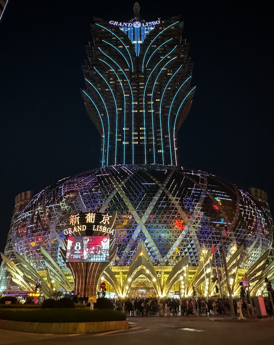 inside Grand Lisboa casino area