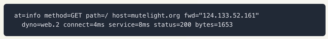 logfmt example
